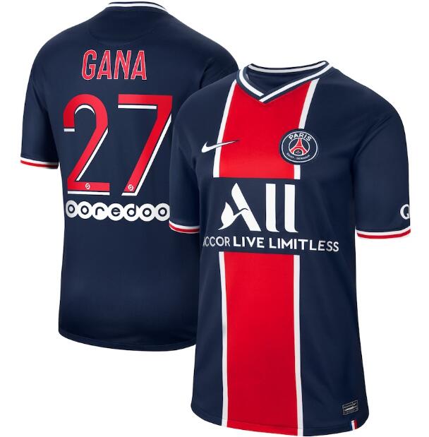 PSG Home Kit Soccer Jersey Gana #27 2020/21